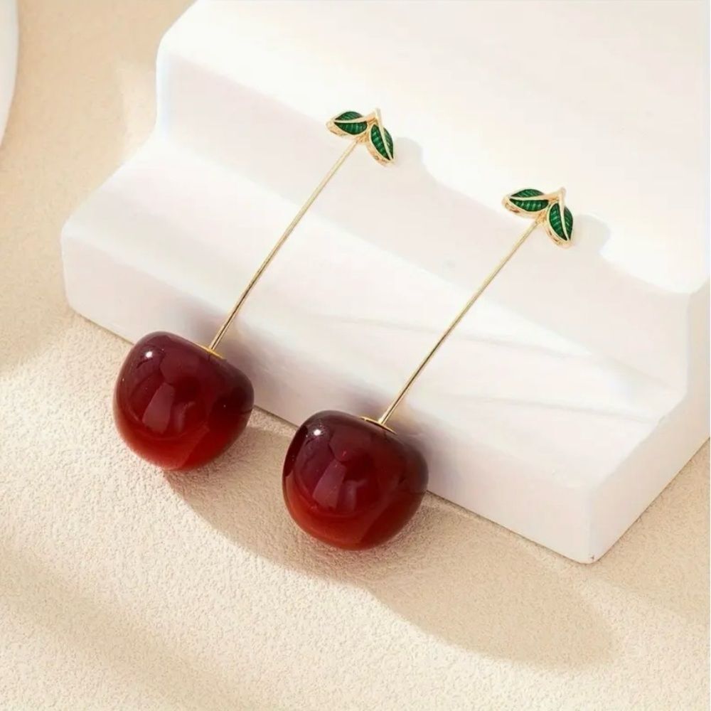 Naked Hanger Cherry Drop Earrings